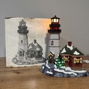 Dept  56 Original Snow Village "Christmas Cove Lighthouse" 1995 Mint RARE !